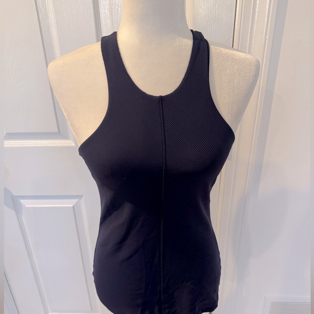 Athleta navy ribbed tank top